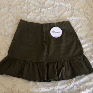 Princess Polly Luvalot Olive Green Skirt
